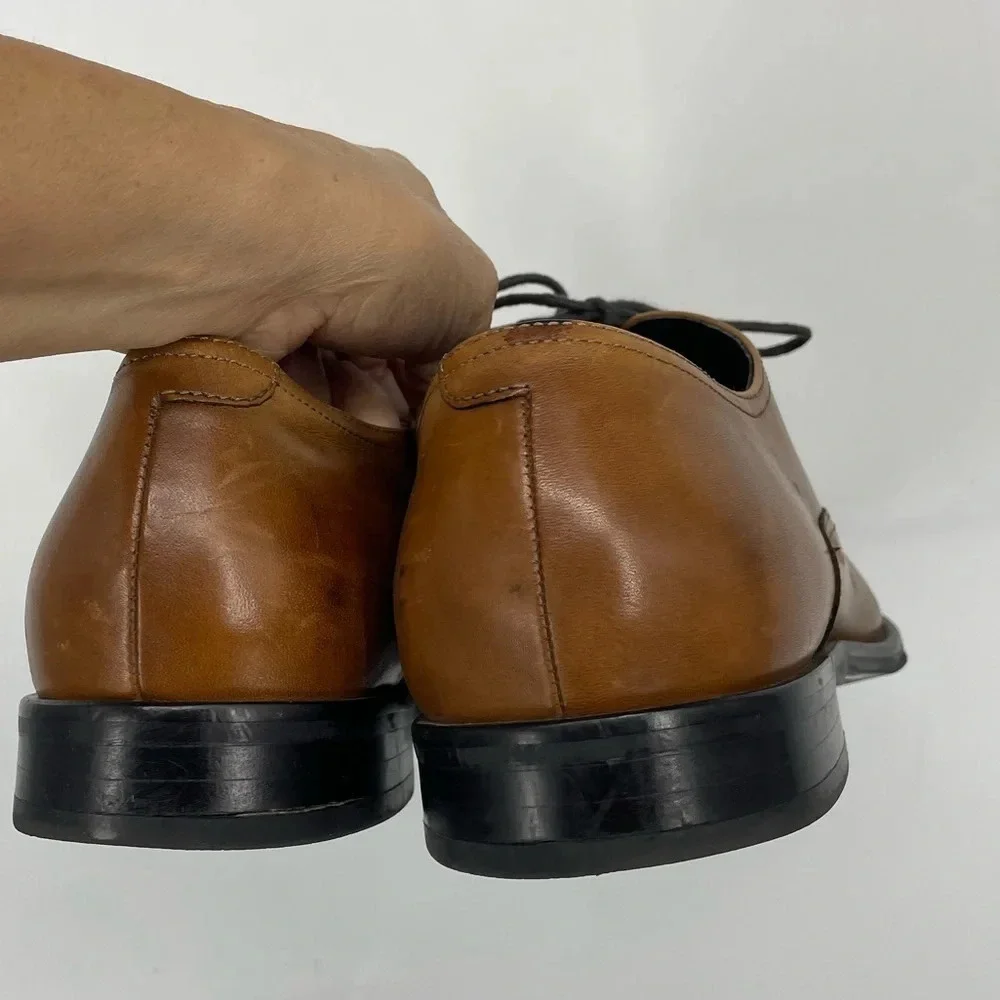 Gordon Rush Oxford leather shoes 12 lace ups